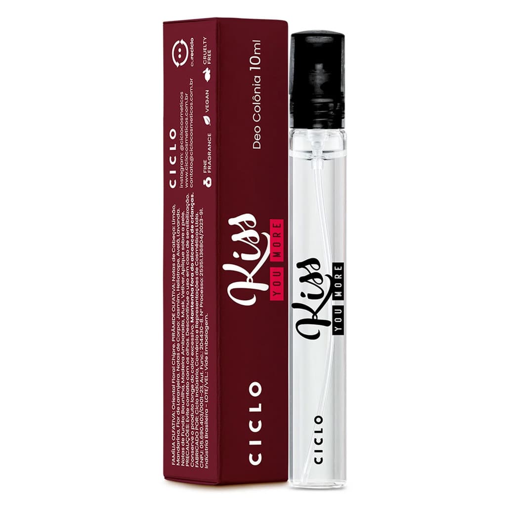 Kiss You More Deo Colônia Ciclo Cosméticos10ml