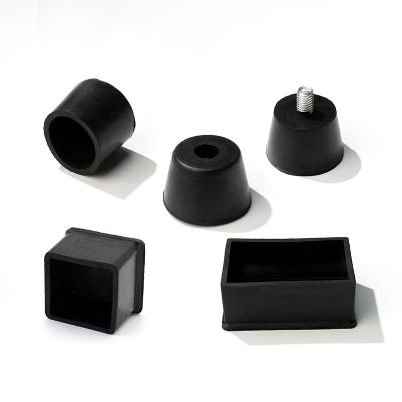 Pé Ajustável Jinyu M8-50x25x10 com Ventosa, Amortecedor de Borracha com Haste Rosqueada, Suporte de Borracha 3QSX