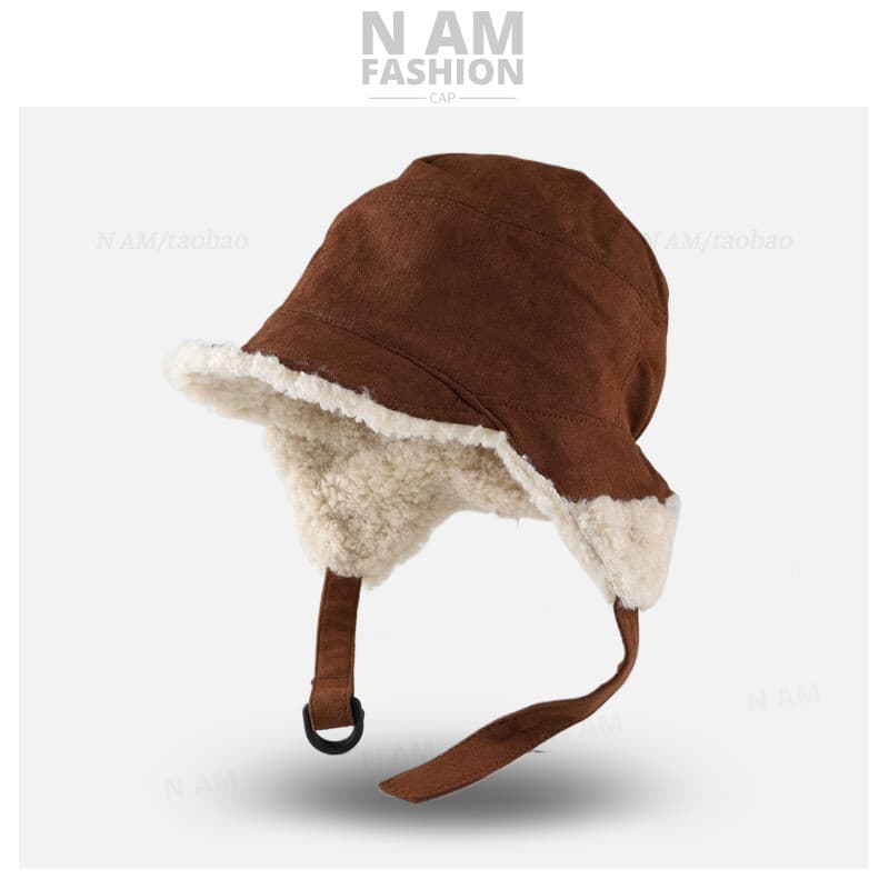 Outono inverno novo estilo cordeiro velo Lei Feng chapéu masculino feminino mesmo estilo ciclismo ao ar livre à prova de