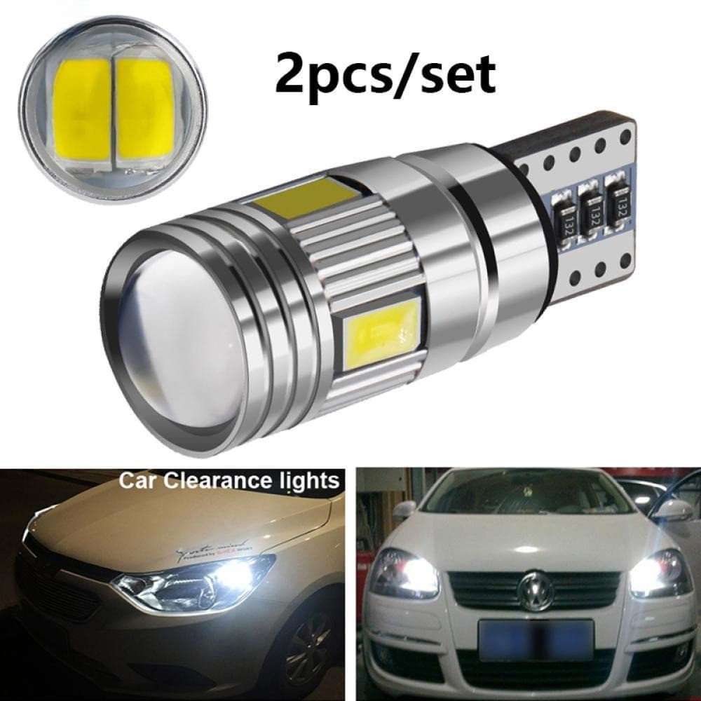 OPENMALL 2 Pcs T10 W5W Lâmpada LED Sinal De Luz Do Carro 5630 6SMD Auto Claence Wedge Side Matrícula Lâmpadas Reversas