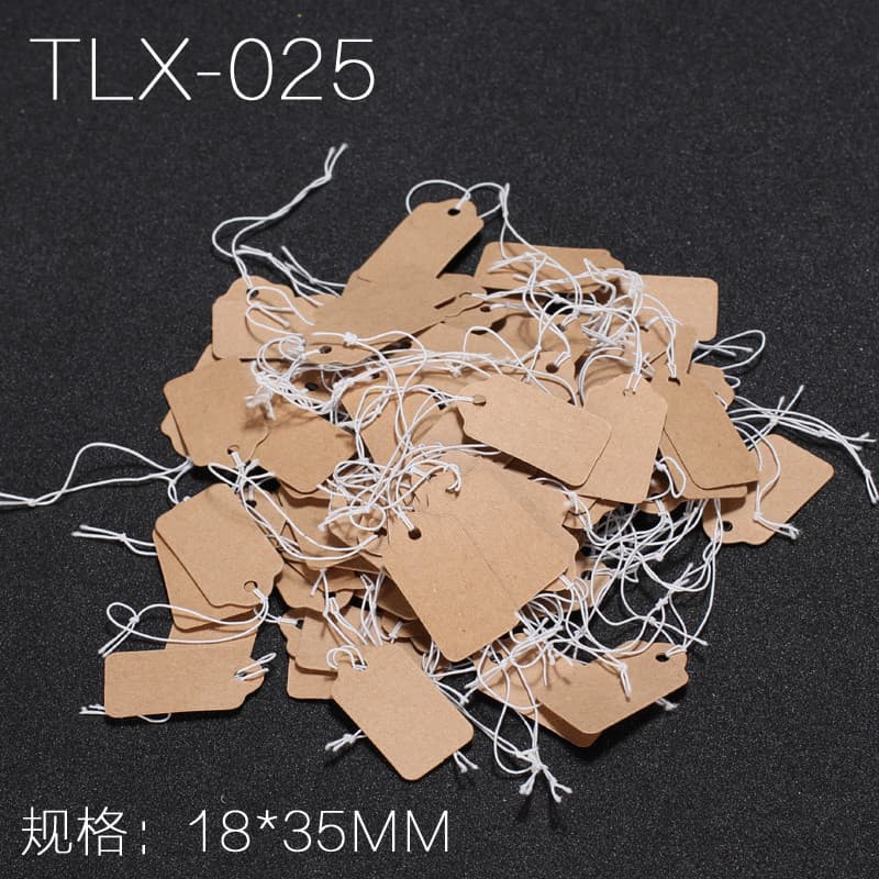 DIY em branco pode Graffiti etiqueta de papel Kraft/etiqueta longa/etiqueta/etiqueta/5 Yuan 100 peças embalagem de cozim