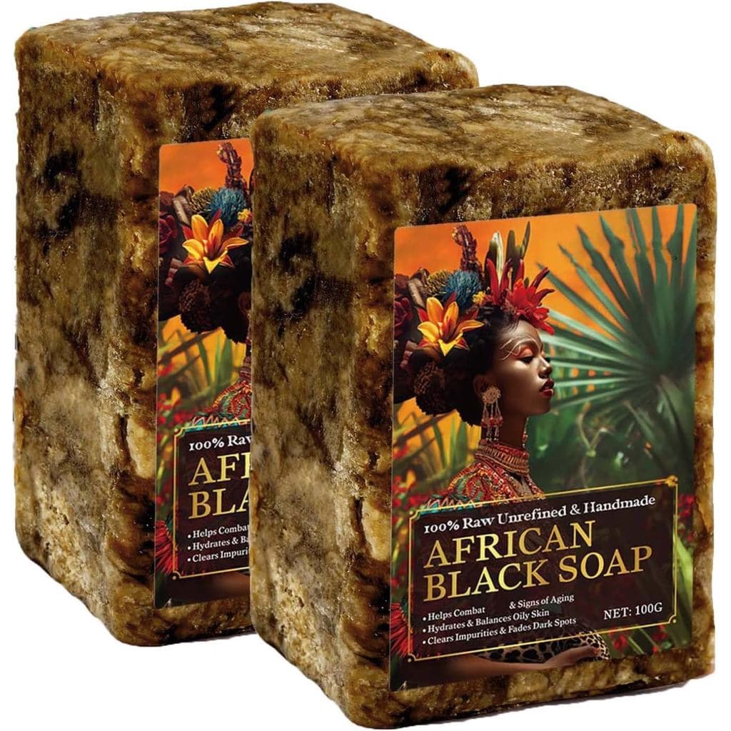 Sabonete Africano, Sabonete Africano para Rosto e Corpo, Hidrata e Equilibra, Sabonete Facial para Acne, Remoção de Crav