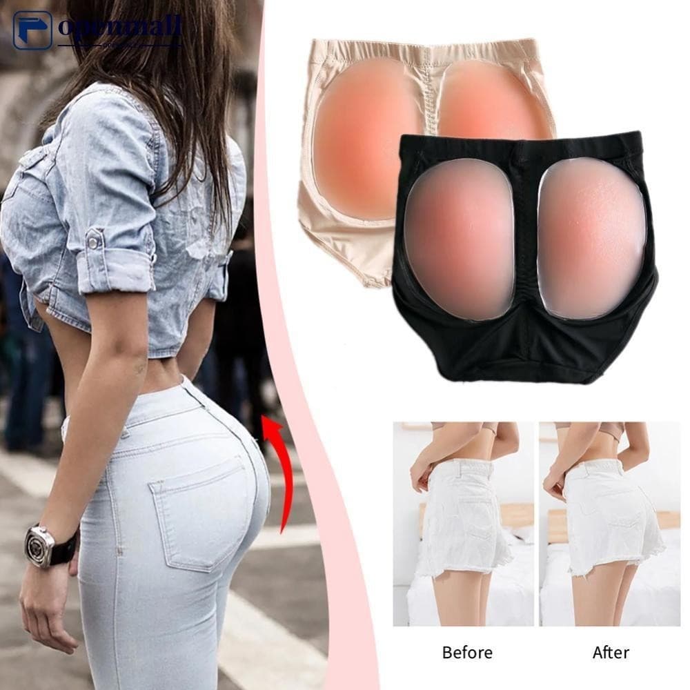 Calcinha de Silicone BHD Openmall com Almofada, Aumentador de Glúteos Falsos, Modelador de Quadris, Invisível, Q555