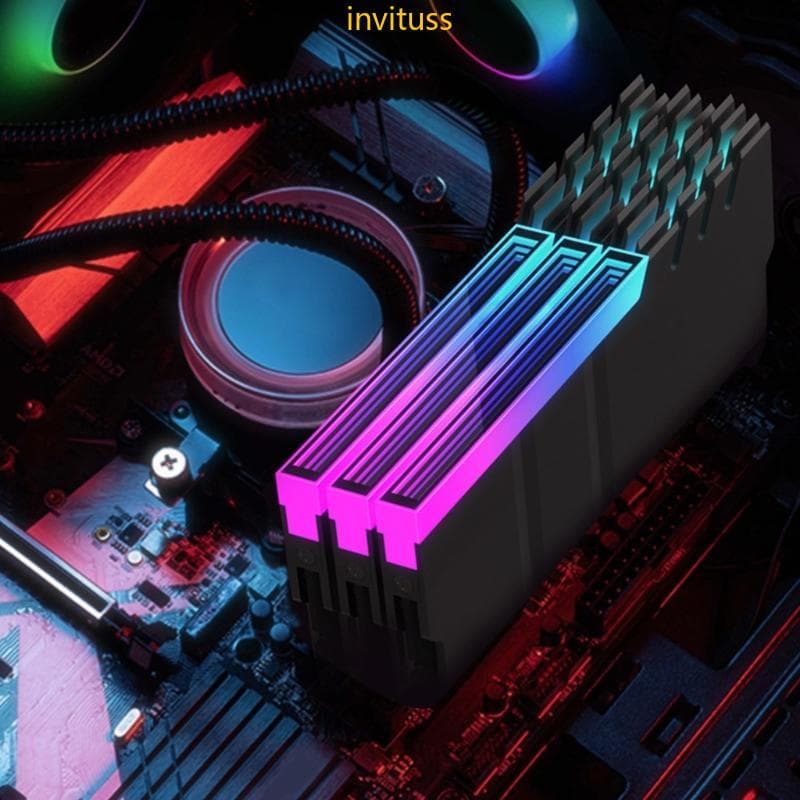 Memória Liga Alumínio Inv Iluminação ARGB 5V Para Instalação Ferramentas DDR4 E DDR5