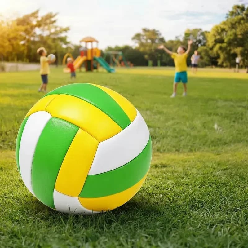 Kit 05 Bola De Vôlei Infantil Macia Esporte Criança Colorida