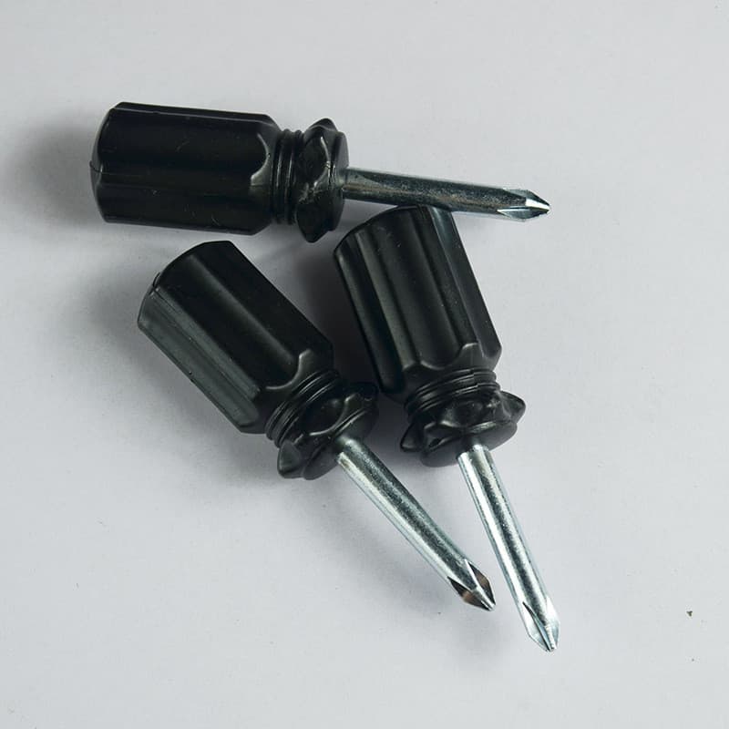 Chave de fenda 5.0 em estoque, com ponta cruzada e reta, ferramenta de 98MM com cabo grosso para parafusos.