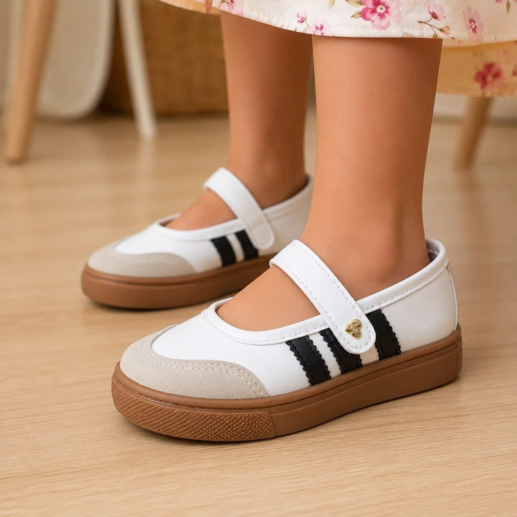 Sapatilha Esportiva Feminina Nilqi Infantil Casual Conforto Antiderrrapante
