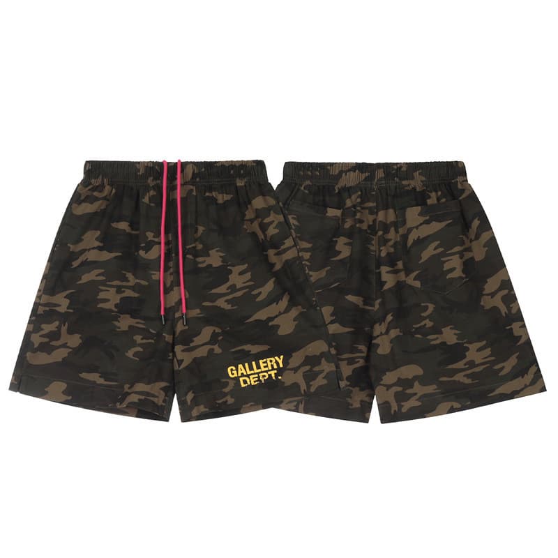 GALERIA DEPT American High Street Retro Camuflagem Shorts Homens Mulheres Soltas Casual All-Match Calças de Cinco Pontos