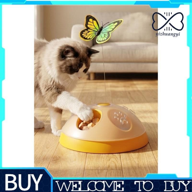 Brinquedo Interativo Para Gatos-Alimentador De Quebra-Cabeças E Varinha De Provocação Com Design De Ventosa