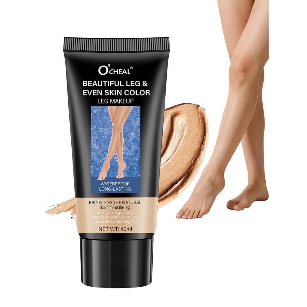 Creme de Maquiagem para Pernas O'CHEAL No Transfer – Cobre instantaneamente vasinhos e varizes, corretivo corporal à pro