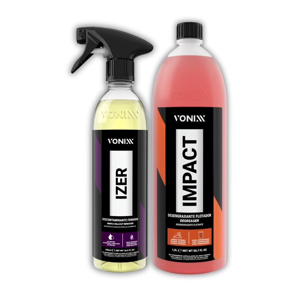 Kit Limpa Ferrugem Pesada Izer 500ml Impact 1,5l Vonixx