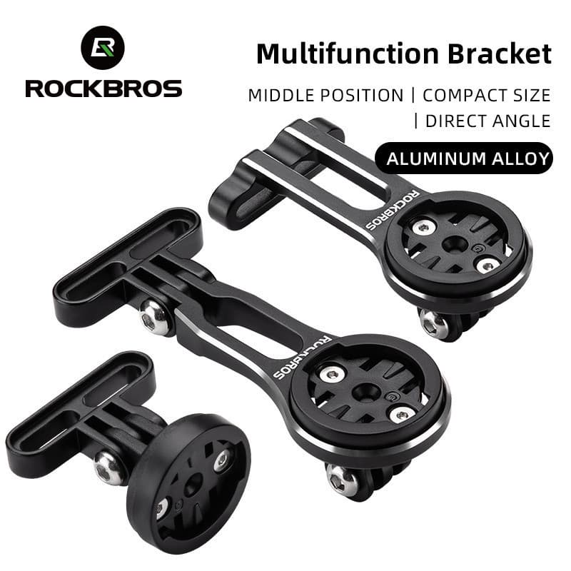 ROCKBROS Velocímetro Suporte Extensível Integrado De Alumínio De Liga De Montagem Para Garmin Wahoo Bryton