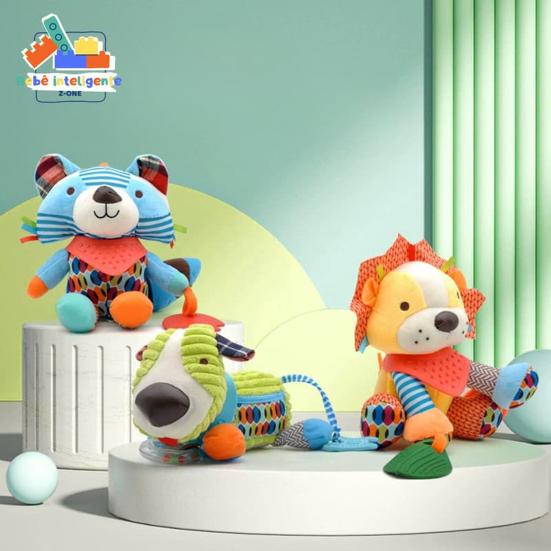 Brinquedos Do Bebê Calmante Boneca De Pelúcia Animal Carrinho De Carro Pendurado