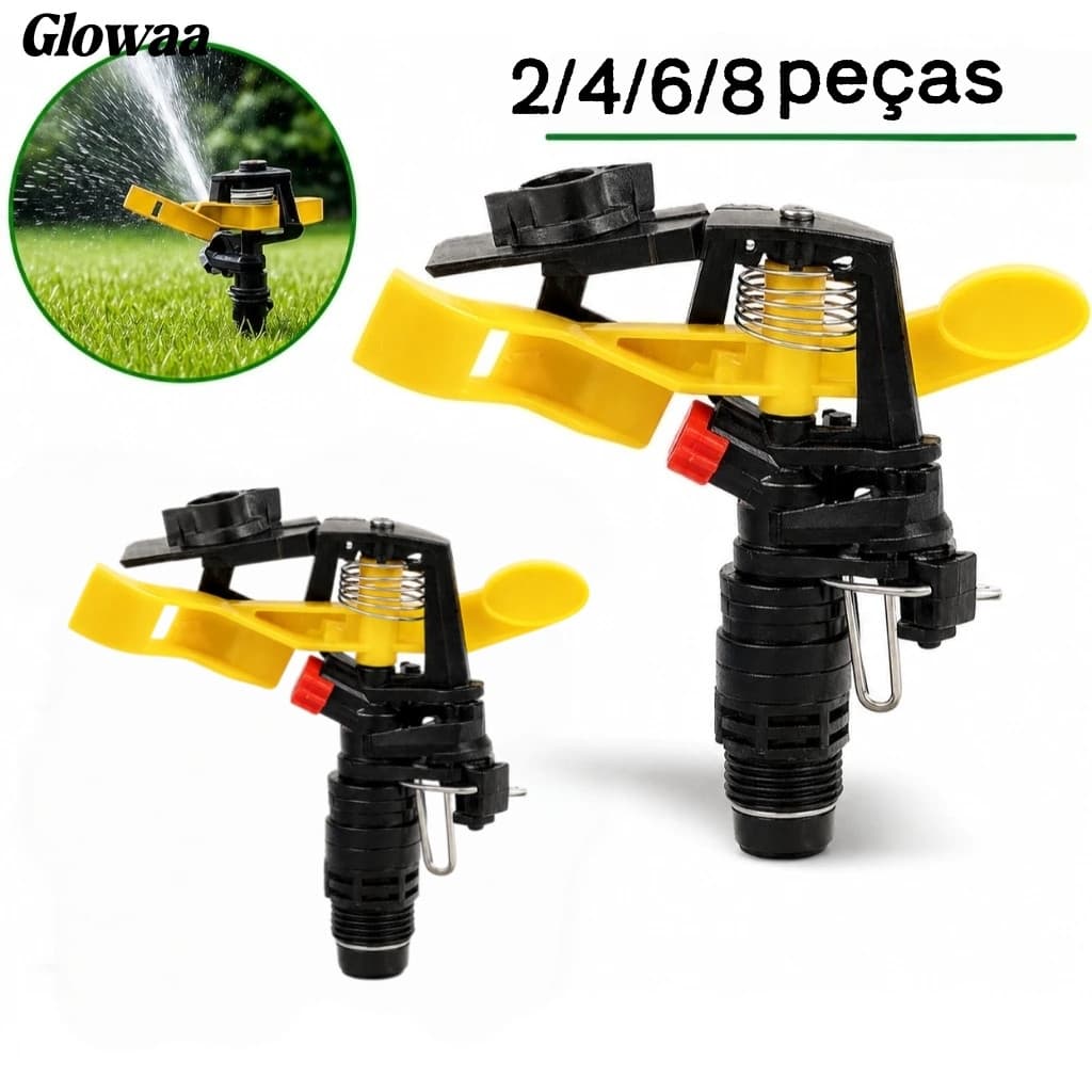 Kit 2 Irrigador Setorial Espiga Aspersor Jardim 1/2 Irrigação Oferta