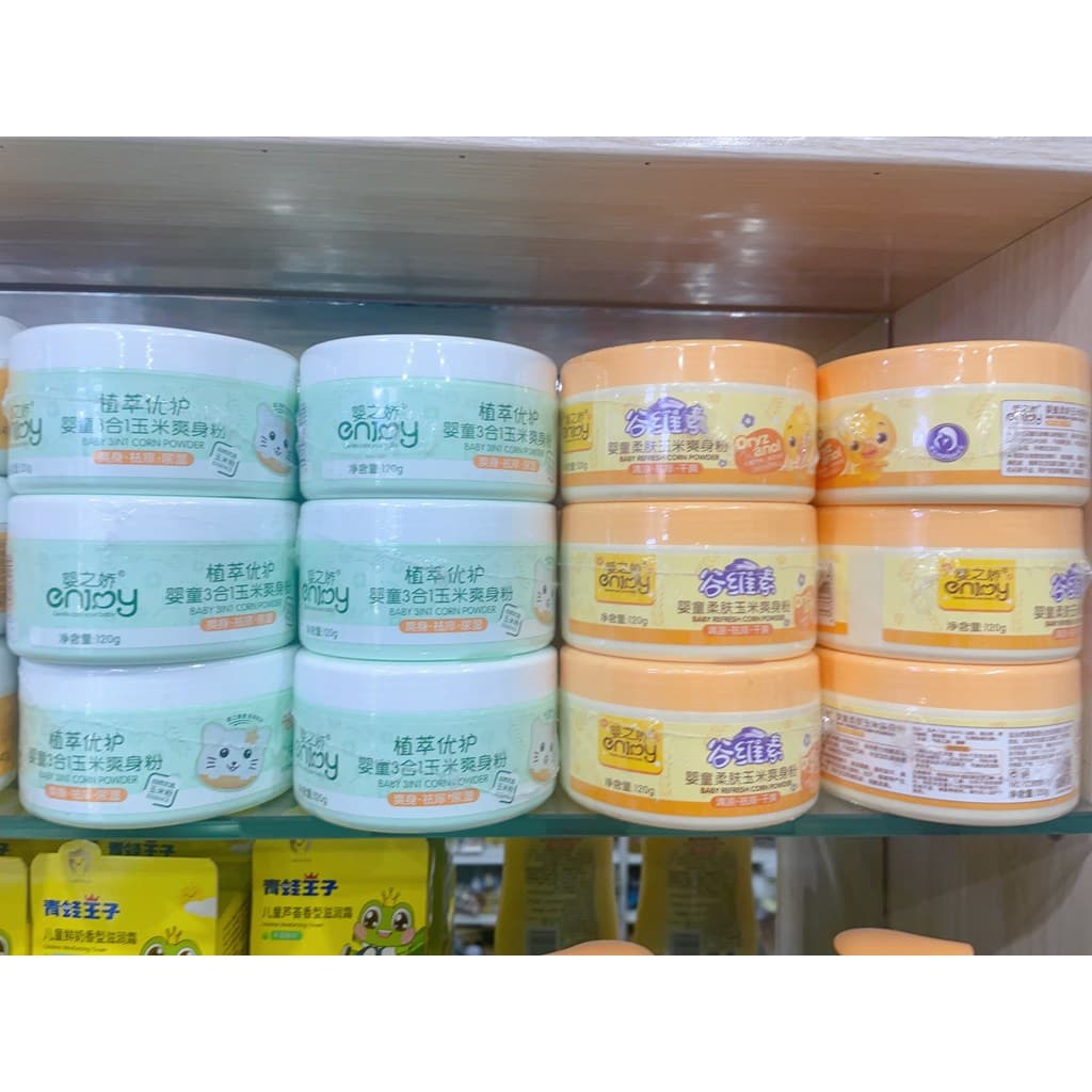Pó de talco infantil, pó de talco adorável para bebês, crianças 3 em 1, pó de talco de milho, Remove calor espinhoso, fa