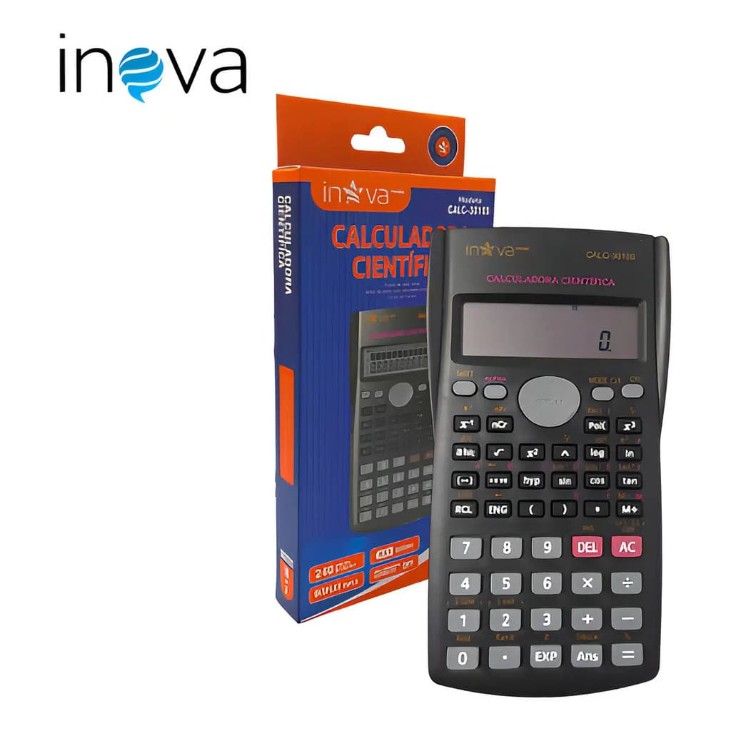 Calculadora Científica Inova Preta 30109 240 Funções Display 12 Dígitos