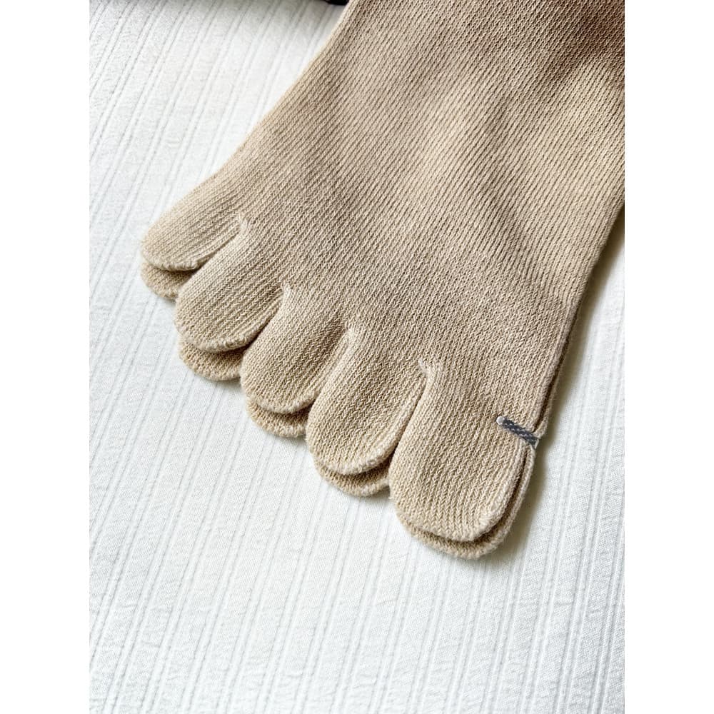 Meias de cinco dedos femininas meias de algodão com dedos divididos meias curtas estilo fino respirável esportes Ped mei