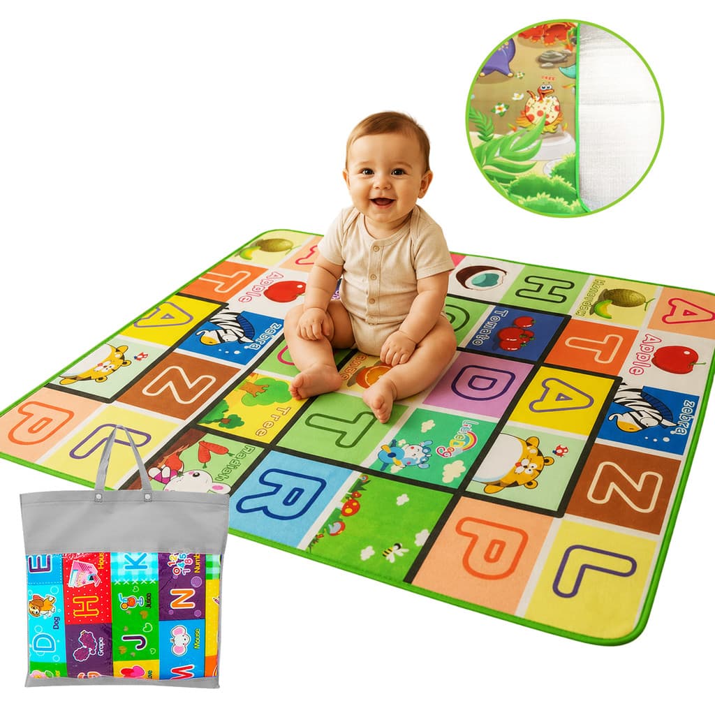 Dupla Face Térmico Tapete de Atividades 120cmx90cm Infantil Emborrachado Educativo bebê crianças
