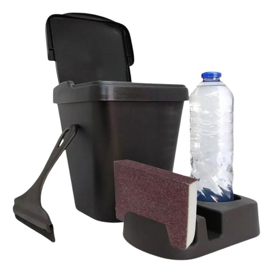 Porta Detergente/Rodo de Pia/Lixeira Cozinha Area Gourmet Conjunto Pia - Kit Pia