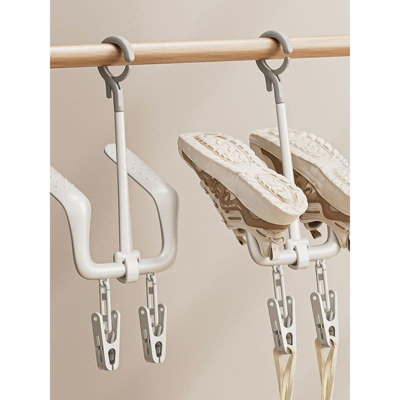 Rack de secagem de sapatos varanda ao ar livre sapatos domésticos dormitório rack de secagem à prova de vento clipe simp