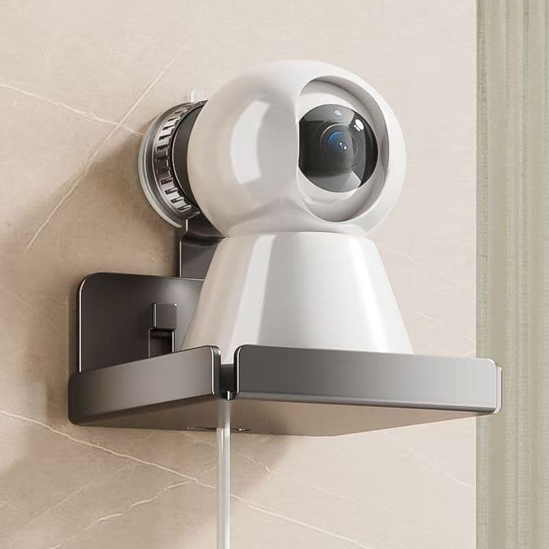 Suporte de vigilância com ventosa para montagem na parede, instalação sem furos, para uso interno e externo, suporte de