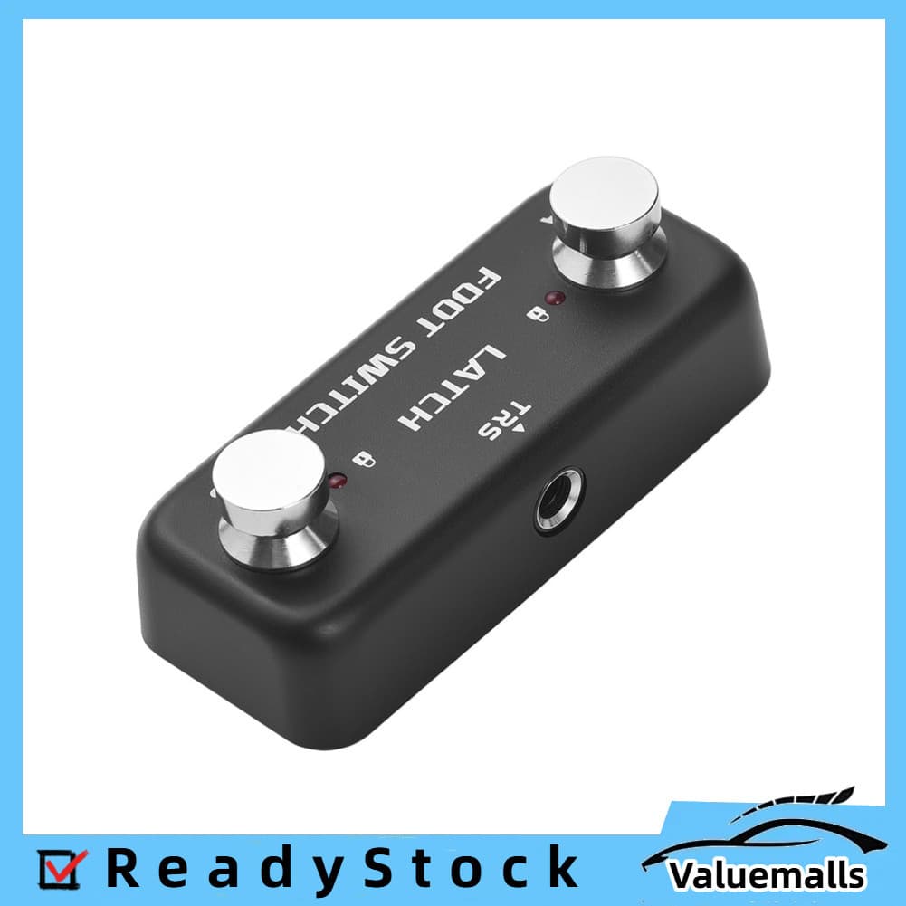valuemalls-br 2 Pedal de pedal Controlador de efeito Canal AB com função de travamento Iluminação indicadora LED