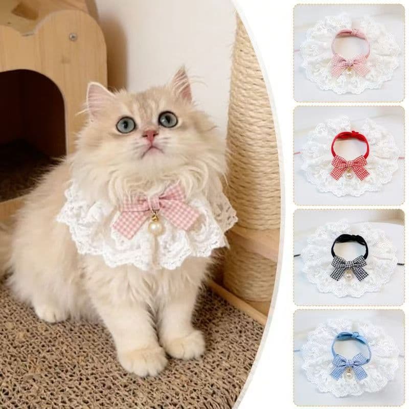 Bonito laço gato babador pet Saliva toalha fantasia arco estilo pet babador gato cuidados diários Anti-sujo suprimentos