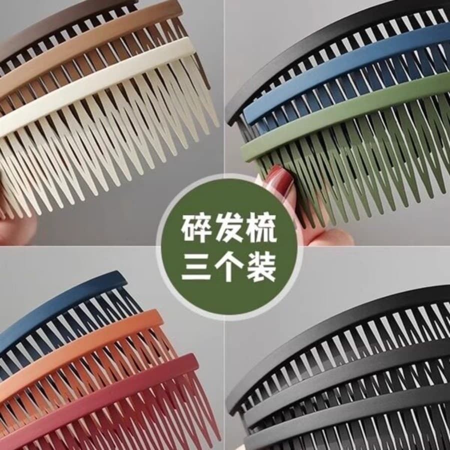 Novo estilo pente de cabelo inserção pente feminino testa franja arranjo de cabelo quebrado ferramenta útil cabeça trase