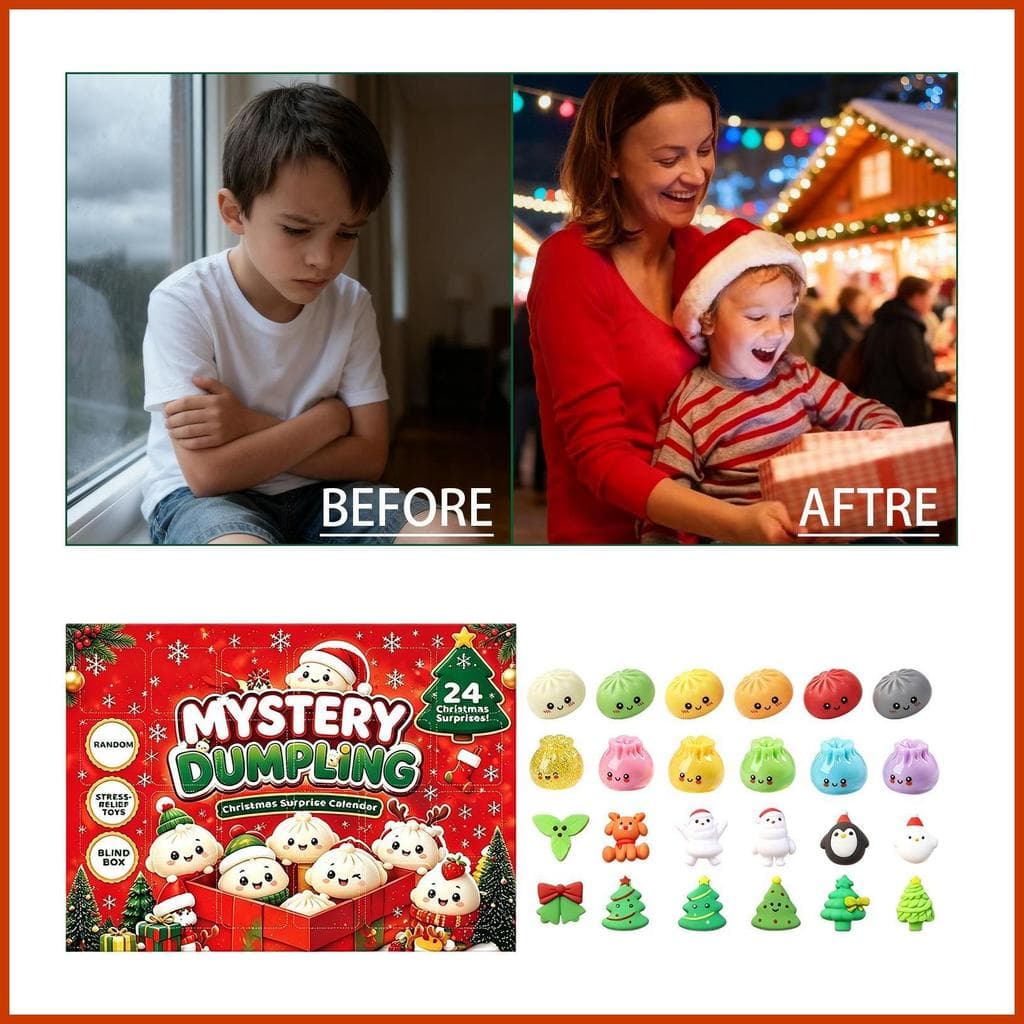 Calendário De Contagem Regressiva De Natal Brinquedos Fidget Decoração Sazonal Bolinho Figuras Para Crianças habke2br
