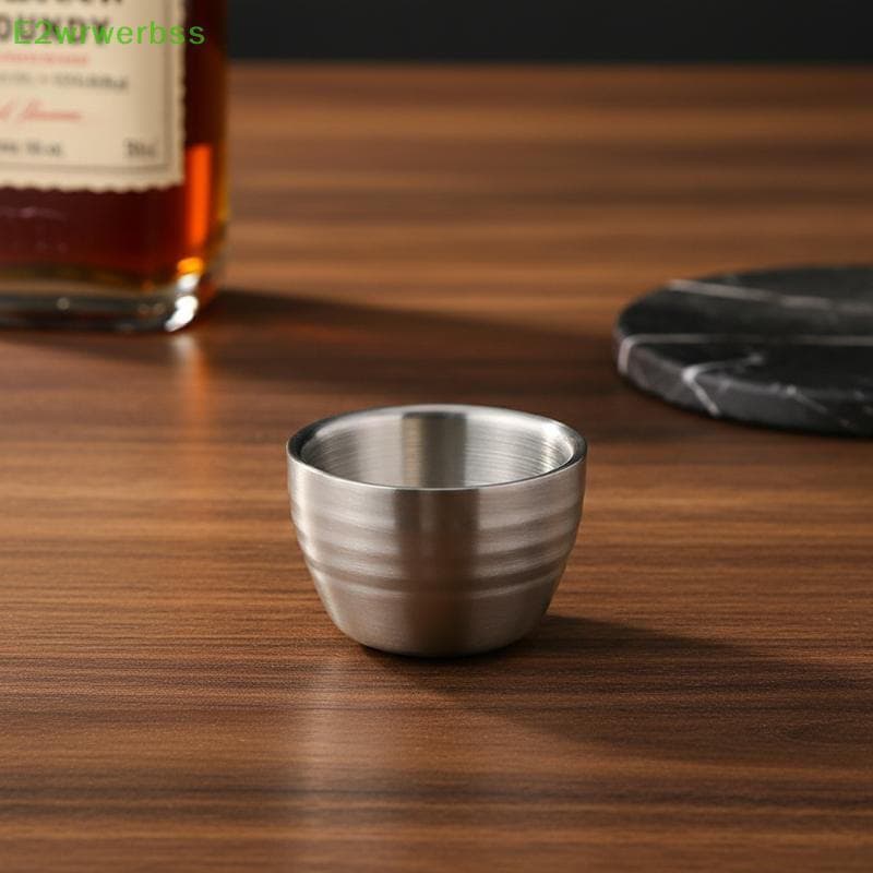[E2wrwerbss] Copo De Café Expresso De Aço Inoxidável 50ml Mini Vidro De Extração Italiana Pequeno Portátil Ideal Para Vi