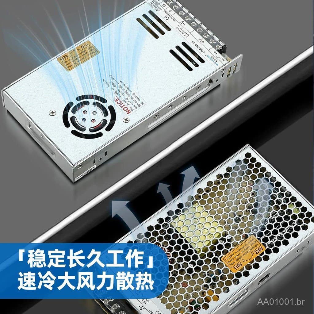 Fonte de alimentação comutável ultrafina LRS 220V para 12V/24V, fonte de alimentação para equipamentos de automação, tra