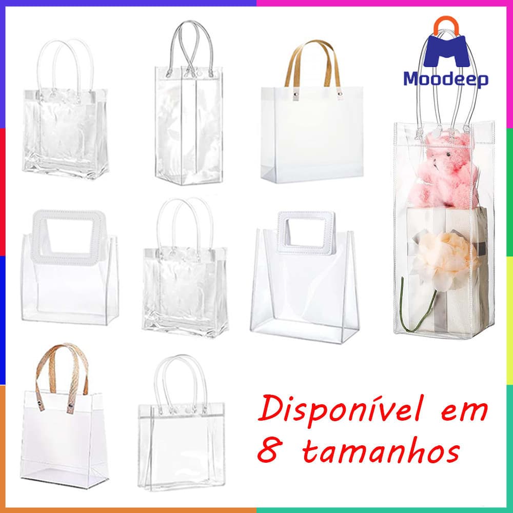 15/20 pacotes de sacos plásticos reutilizáveis para presentes de Natal, casamentos e festas de aniversário
