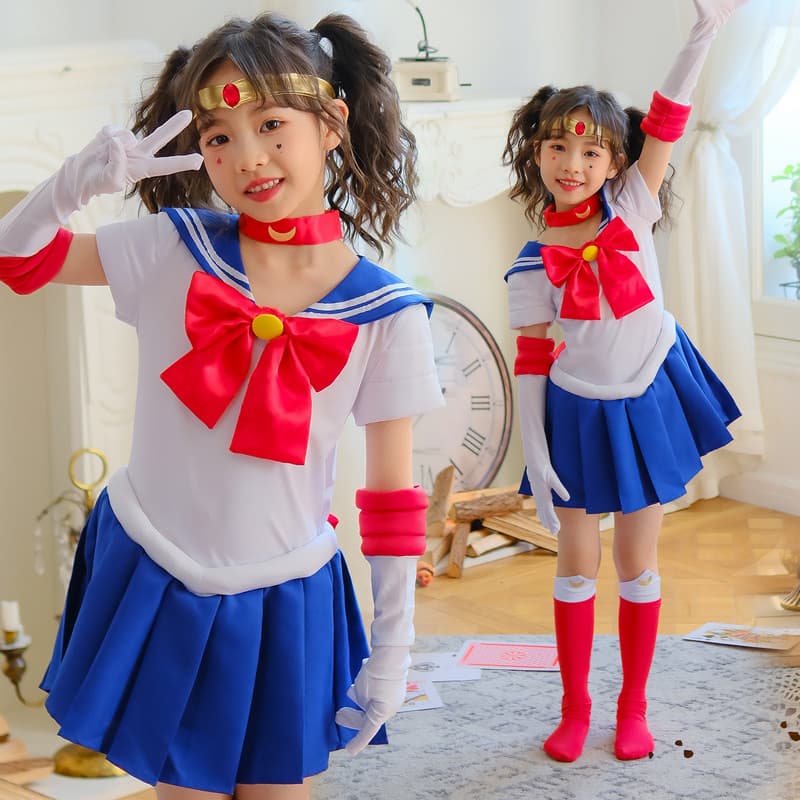 Shui Bingyue cos Sailor Moon Sailor Moon Hare 4a geração terno de marinheiro Natal Halloween fantasia infantil