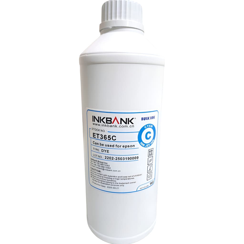 1 Litro - Tinta Ciano Inkbank Compatível E850 Epson Ecotank