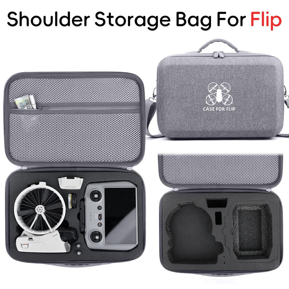 Para DJI Flip Hard Shell Organizador Saco , Ombro Crossbody Absorção De Choque À Prova Dwaterproof Água Drone Acessórios