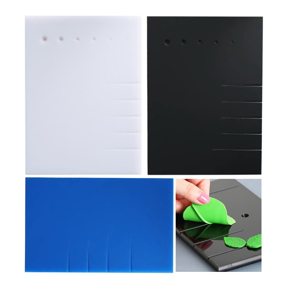 KALAIEN Ferramentas DIY para Fondant, Placa para Moldar Pétalas e Folhas, Ferramentas para Decoração de Bolos com Flores