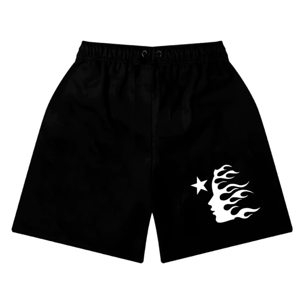 Bermuda Moletom Face Hellstar Streetwear 100% Algodão Short Masculino Feminino Unissex