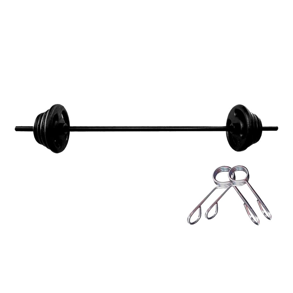 Kit Pump Barra oca 120cm 10kg Anilha Completo Barra com Anilhas Treino de Força em Casa
