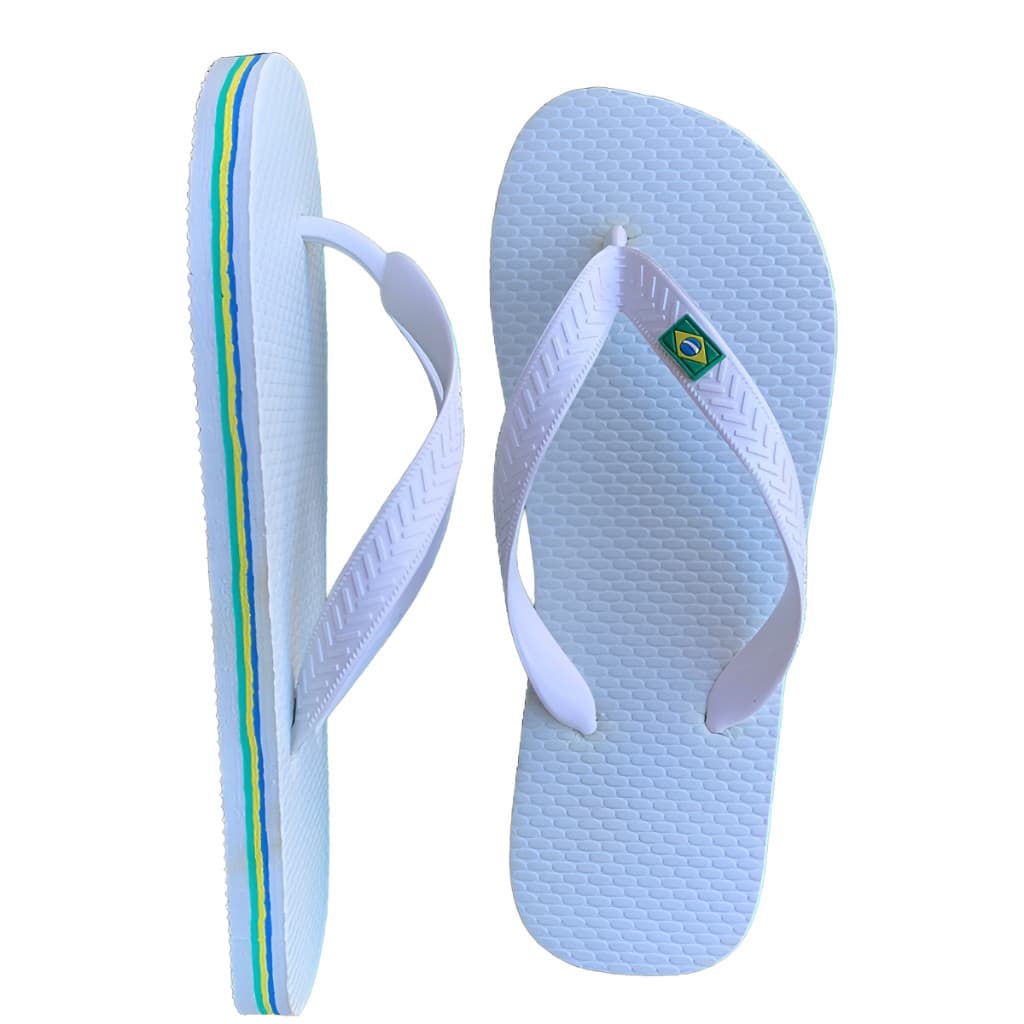 KIT 10 pares chinelos  bandeirinha MASCULINO e feminino de dedo borracha nao tem marca