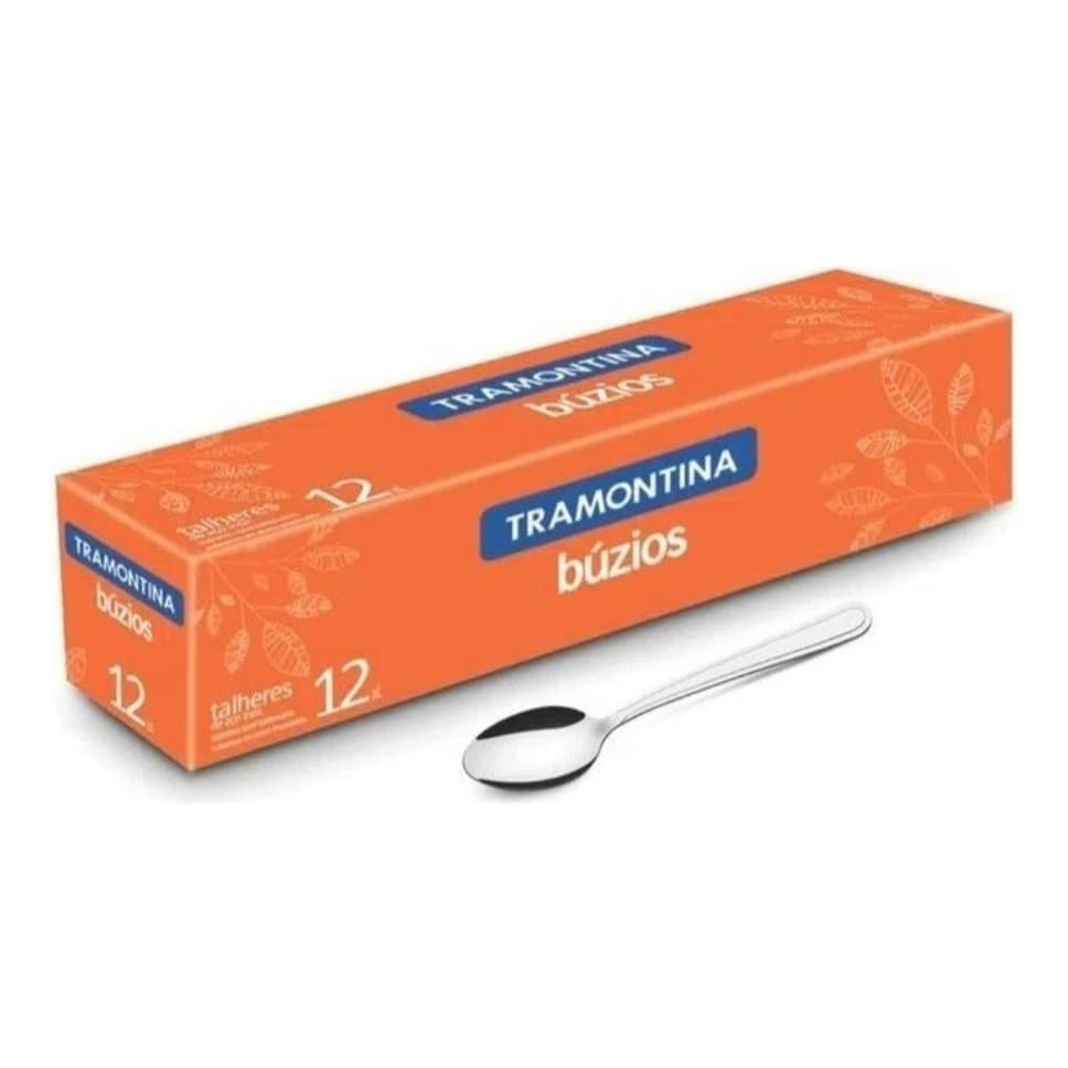 Colher De Cha Inox Tramontina Buzios Bar Restaurante 12 Pçs