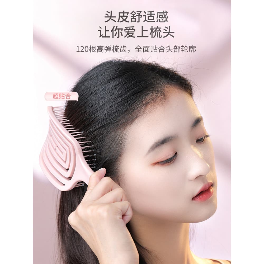 Fofo alto crânio superior pente de cabelo ferramenta útil senhoras dedicado estilo de cabelo longo massagem meridiano Ai