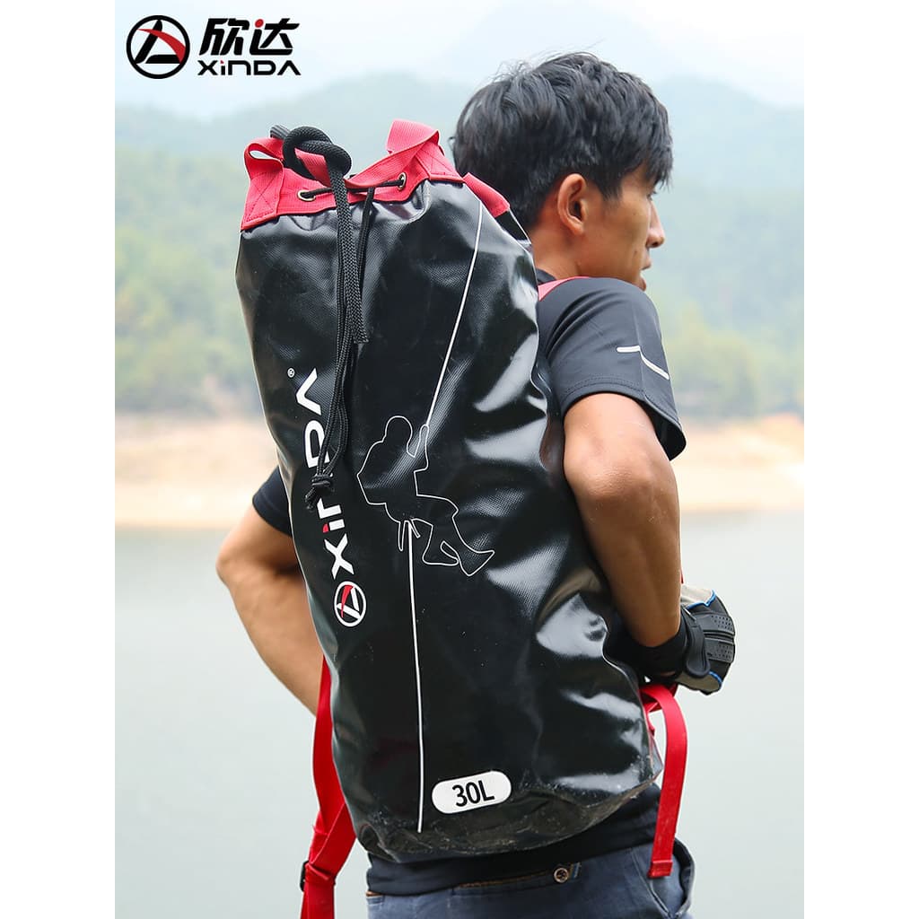 Xinda bolsa de corda para escalada ao ar livre, mochila de armazenamento de corda, mochila de velocidade ao ar livre, eq