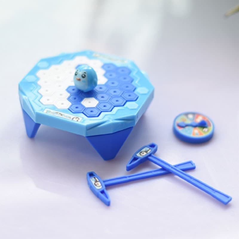 TO Crianças Adulto Jogo De Tabuleiro Brinquedo De Alívio Do Estresse Pequeno Gelo Quebrando Pinguins Resgate Batendo End