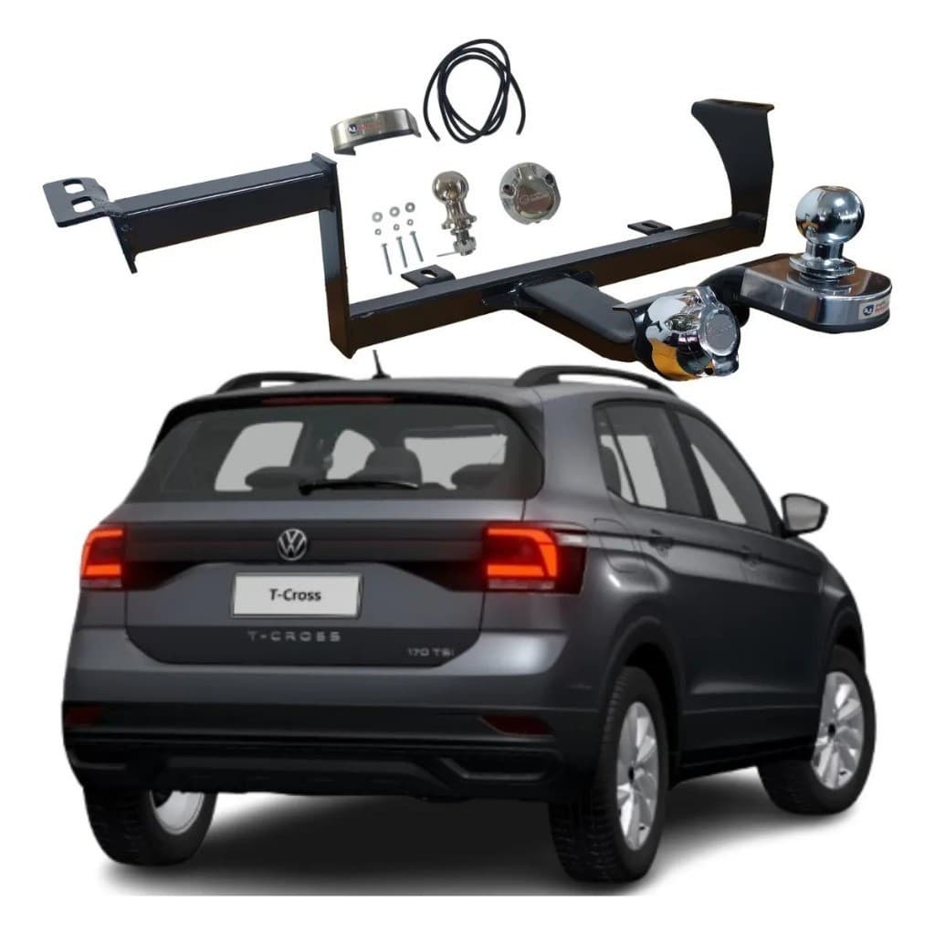 Engate Reboque Fixo VW T-Cross 2018 até 2026 500kg Homologado Inmetro