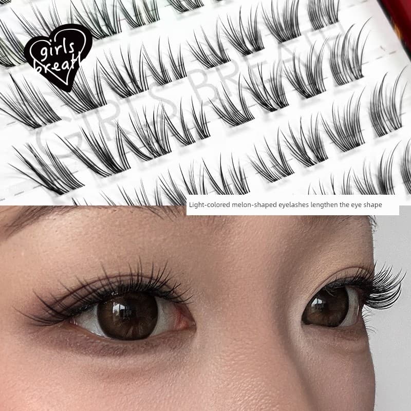 | 【 com cola e pinça】 | cílios tufinho gatinho cílios tufinho fox eyes ♪Meninas meninas respiração {cílios postiço