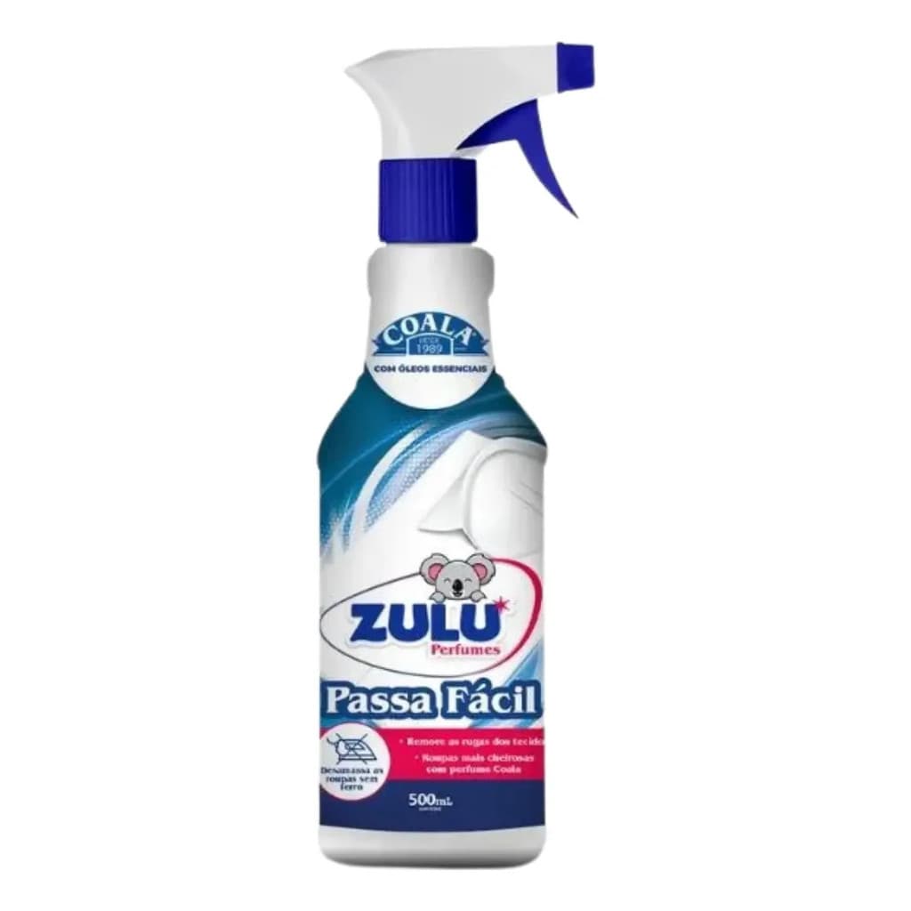 Facilitador de Passar Zulu Perfumes Coala Passa Fácil Frasco 500ml