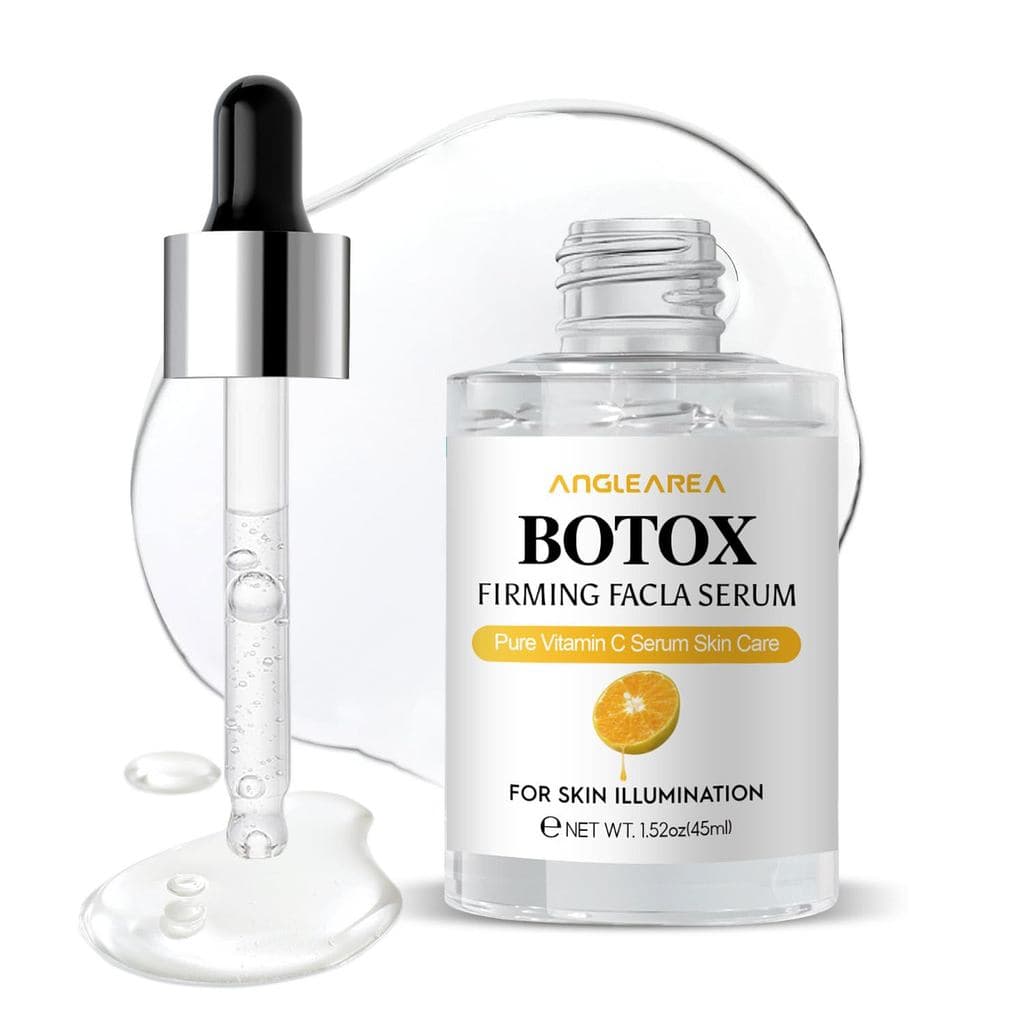 Sérum Facial Concentrado, Sérum Anti-Envelhecimento com Vitamina C, Ácido Hialurônico e Colágeno