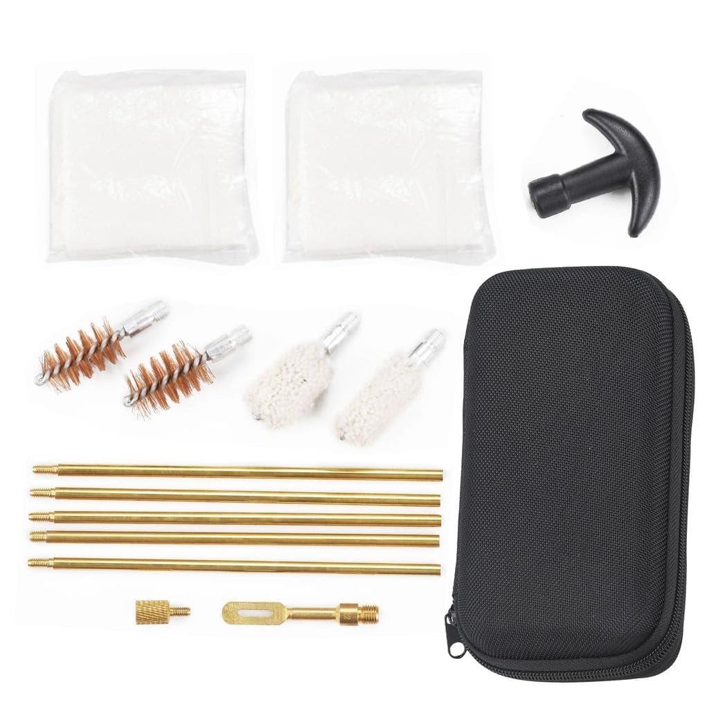 Kit de limpeza de espingarda Felimoa 12 calibre 20 calibre 50 patches de limpeza incluídos