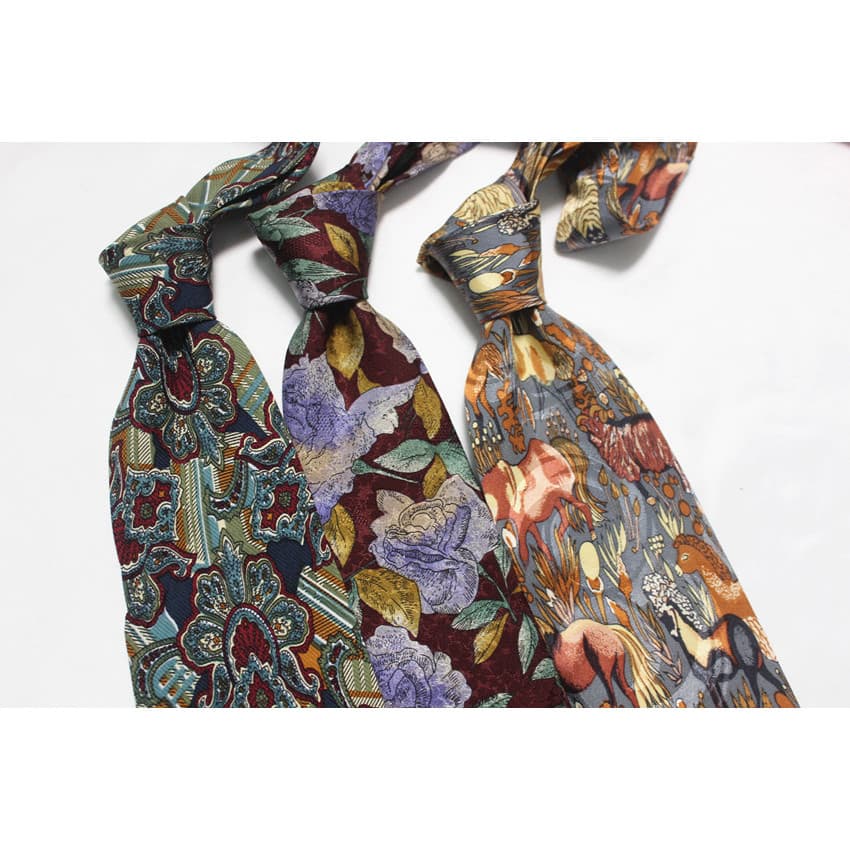 Gravata de mão estampada retrô masculina, roupa formal, seda amoreira, sensação macia, versão larga, 10CM, roupa suave,
