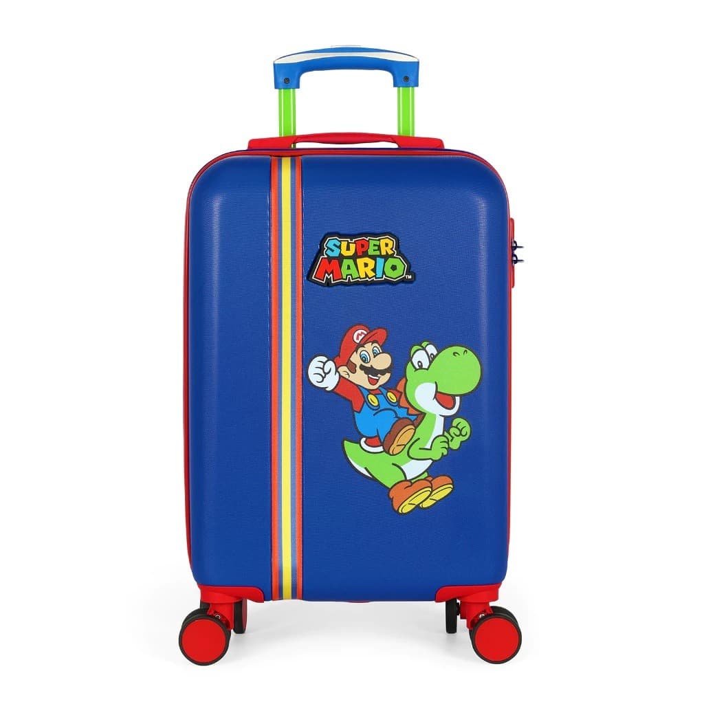 Mala de Bordo Escolar Mario Bros  Rodas360 Luxcel Lancamento